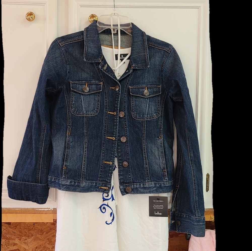 Jackie Cooper Dirty Denim Jacket by Sutters 1848 Size Medium